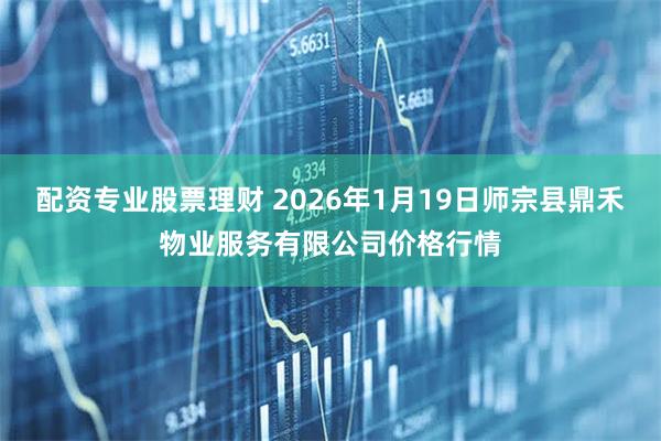 配资专业股票理财 2026年1月19日师宗县鼎禾物业服务有限公司价格行情